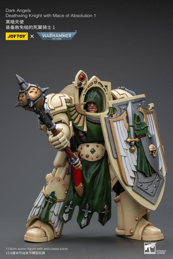 Warhammer 40k Actionfigur 1/18 Dark Angels Deathwing Knight with Mace of Absolution 1 12 cm