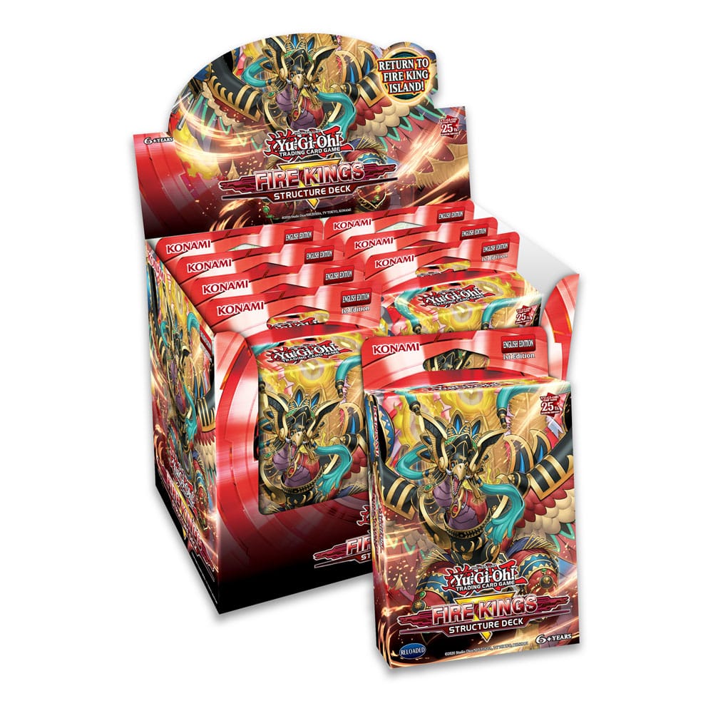 Yu-Gi-Oh! TCG Structure Deck Revamped: Fire Kings (Reprint) Display (8) *Englische Version*