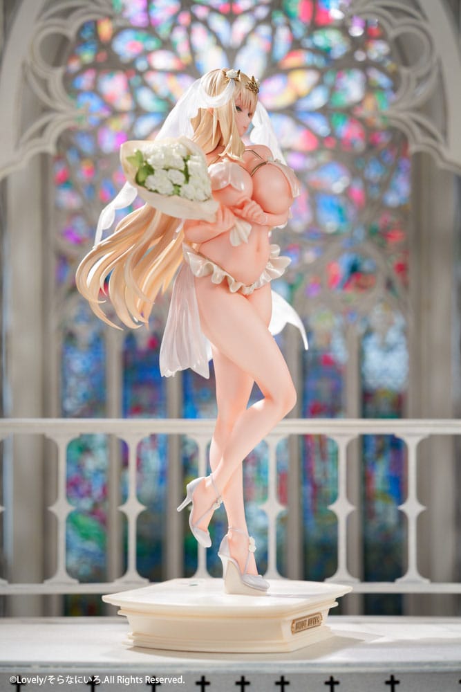 Original Character PVC Statue 1/5.5 Wife Erof Illustrated by Sora Nani Iro 32 cm