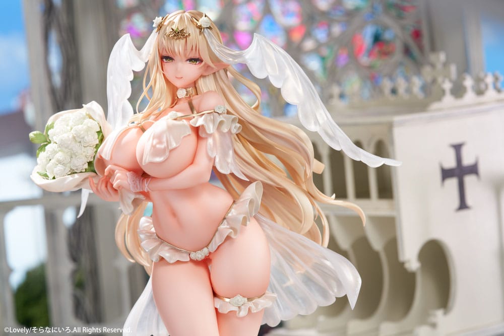 Original Character PVC Statue 1/5.5 Wife Erof Illustrated by Sora Nani Iro 32 cm