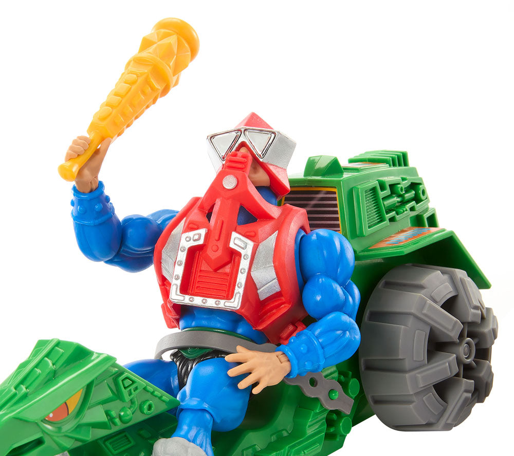 Masters of the Universe Origins Actionfigur mit Fahrzeug Mekaneck & Ground Ripper 14 cm