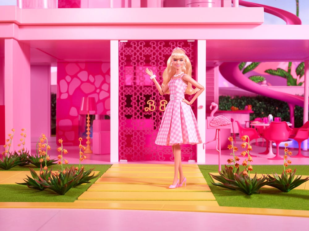 Barbie The Movie Puppe Barbie in Pink Gingham Dress