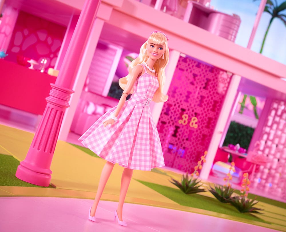 Barbie The Movie Puppe Barbie in Pink Gingham Dress