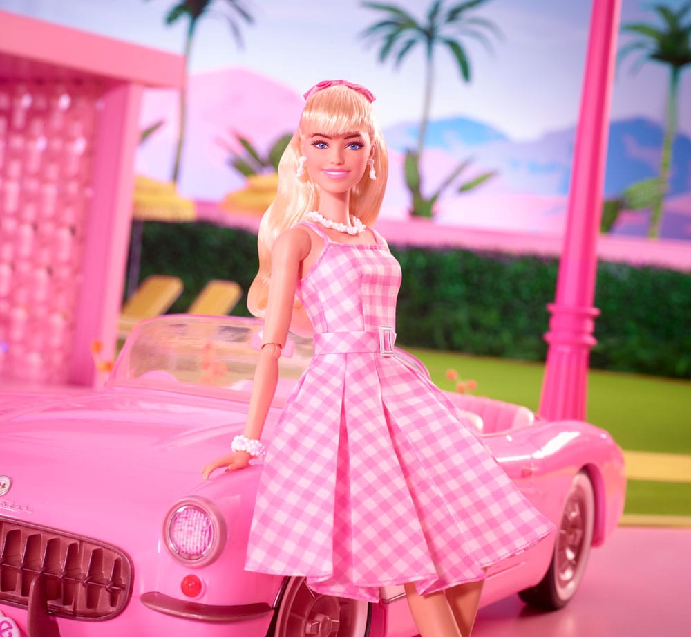 Barbie The Movie Puppe Barbie in Pink Gingham Dress