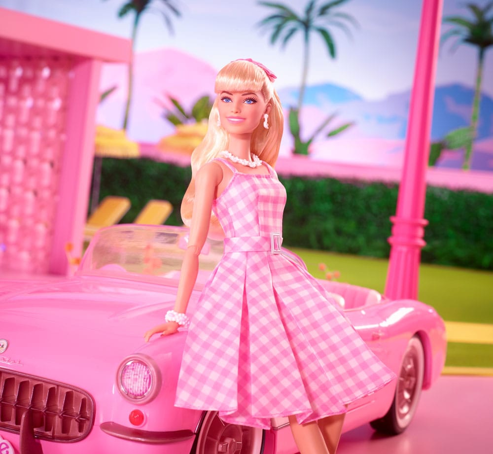 Barbie The Movie Puppe Barbie in Pink Gingham Dress