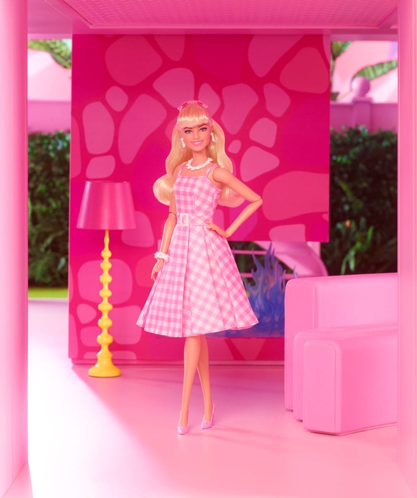 Barbie The Movie Puppe Barbie in Pink Gingham Dress