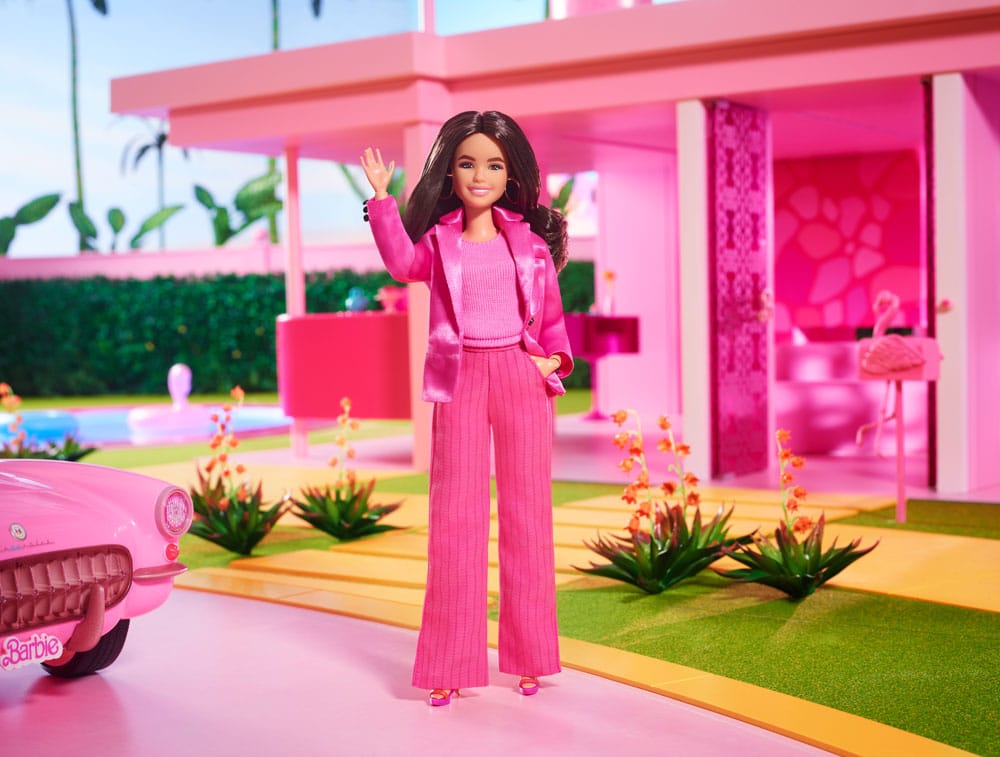 Barbie The Movie Puppe Gloria Wearing Pink Power Pantsuit