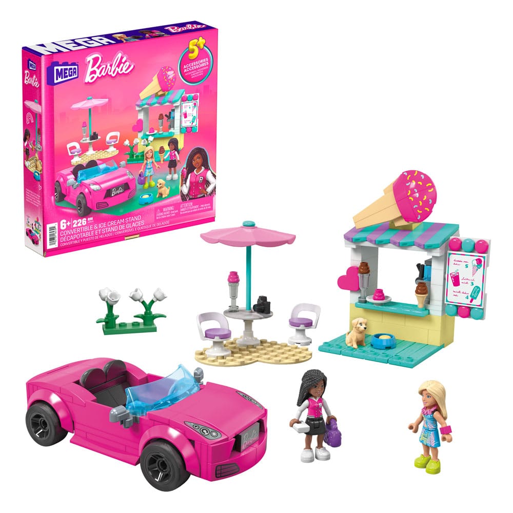 Barbie MEGA Bauset Cabrio & Eisstand