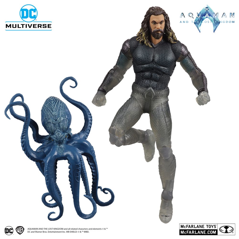 Aquaman and the Lost Kingdom DC Multiverse Actionfigur Aquaman (Stealth Suit with Topo) (Gold Label) 18 cm
