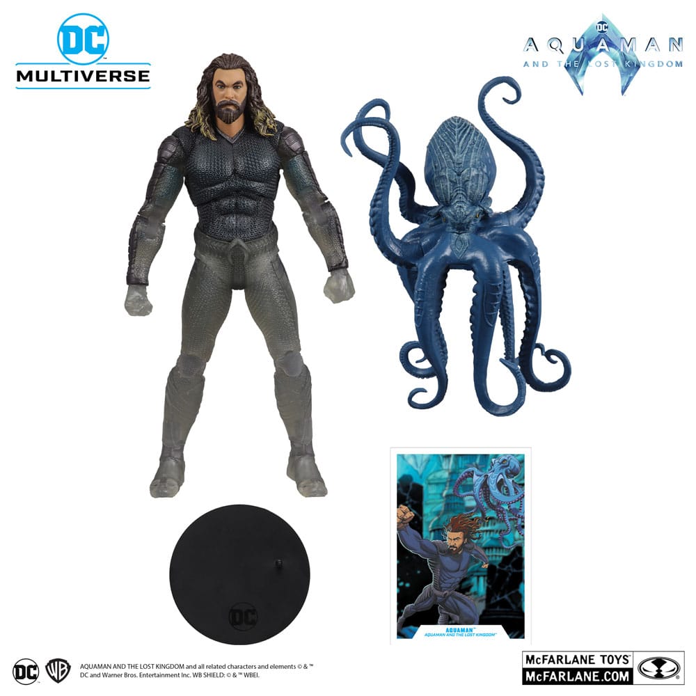 Aquaman and the Lost Kingdom DC Multiverse Actionfigur Aquaman (Stealth Suit with Topo) (Gold Label) 18 cm