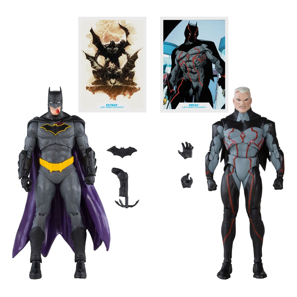 DC Collector Actionfiguren 2er-Pack Omega (Unmasked) & Batman (Bloody)(Gold Label) 18 cm