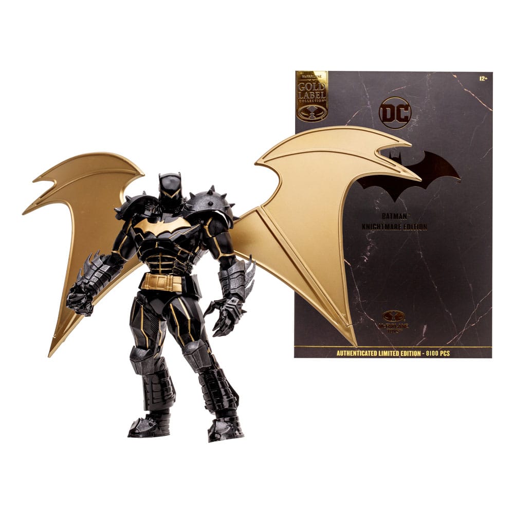 DC Multiverse Actionfigur Batman (Hellbat) (Knightmare) (Gold Label) 18 cm