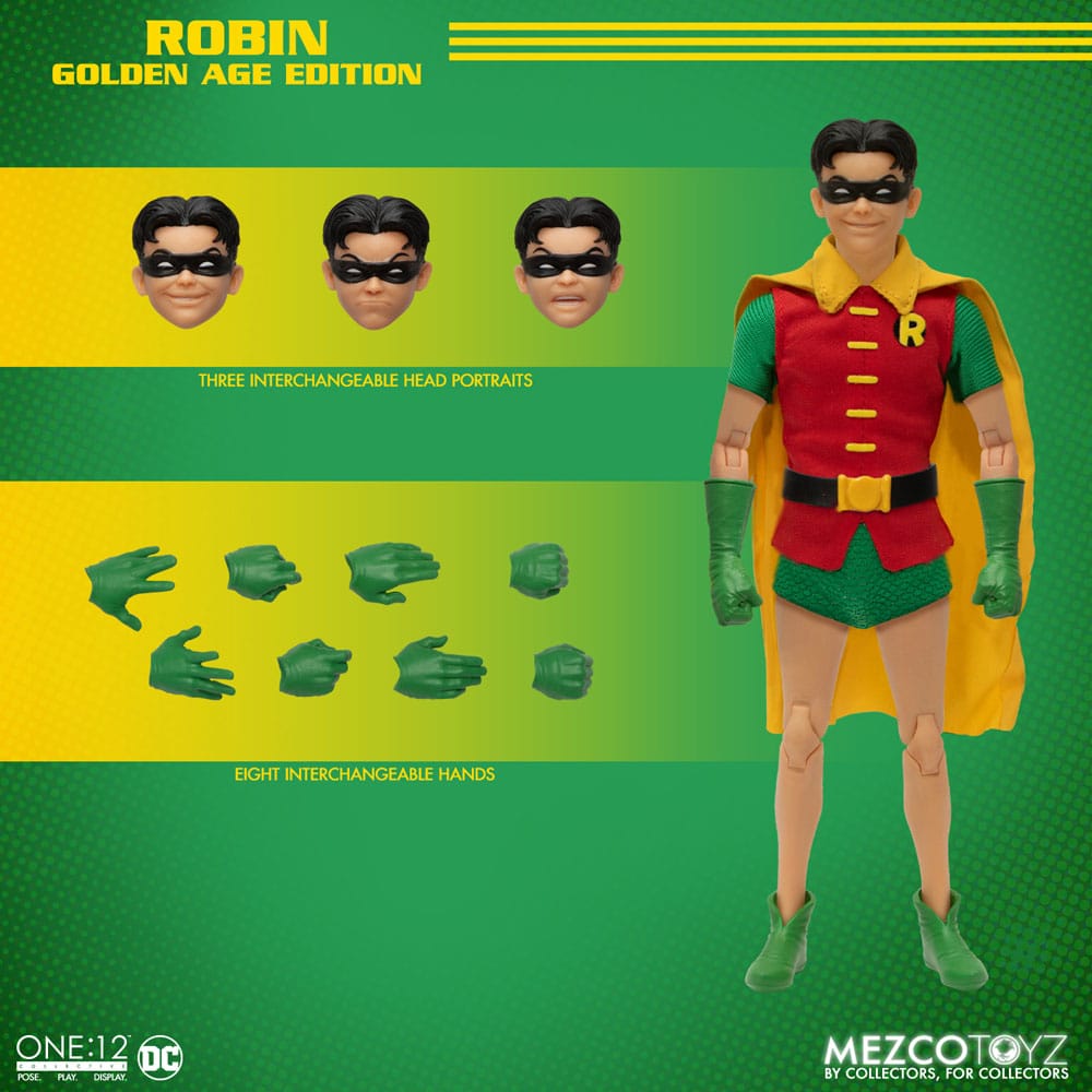DC Comics Actionfigur 1/12 Robin (Golden Age Edition) 16 cm