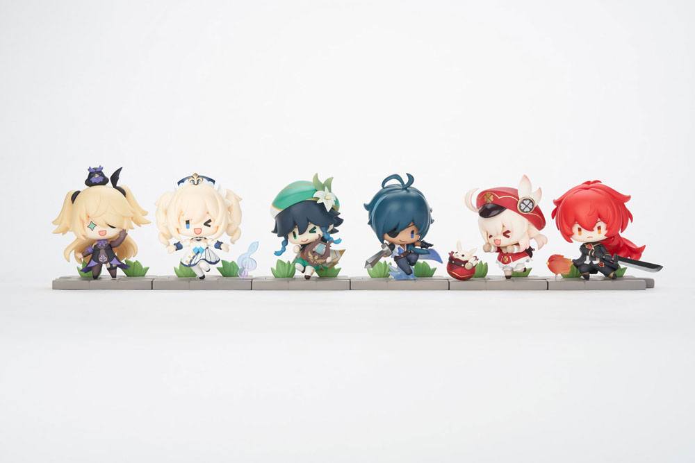 Genshin Impact Battle Scene Series Sammelfiguren 6er-Pack Mondstadt Edition 5 cm