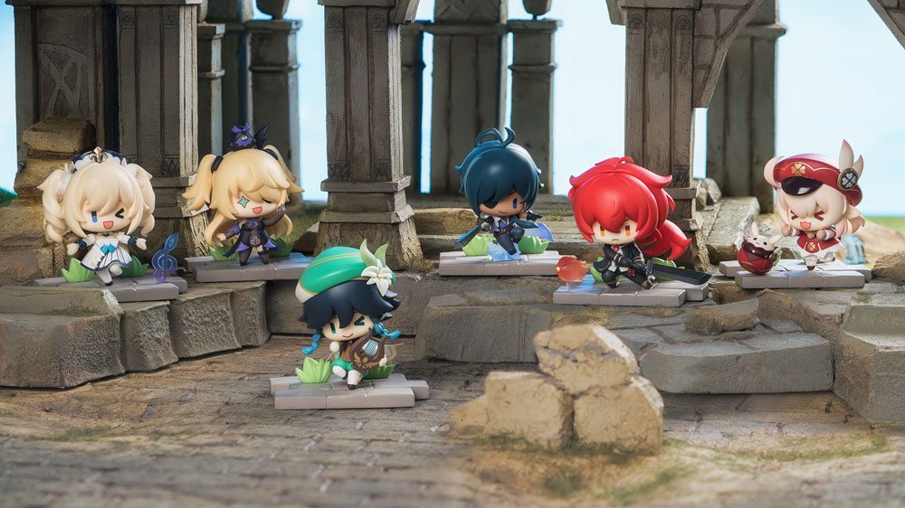 Genshin Impact Battle Scene Series Sammelfiguren 6er-Pack Mondstadt Edition 5 cm