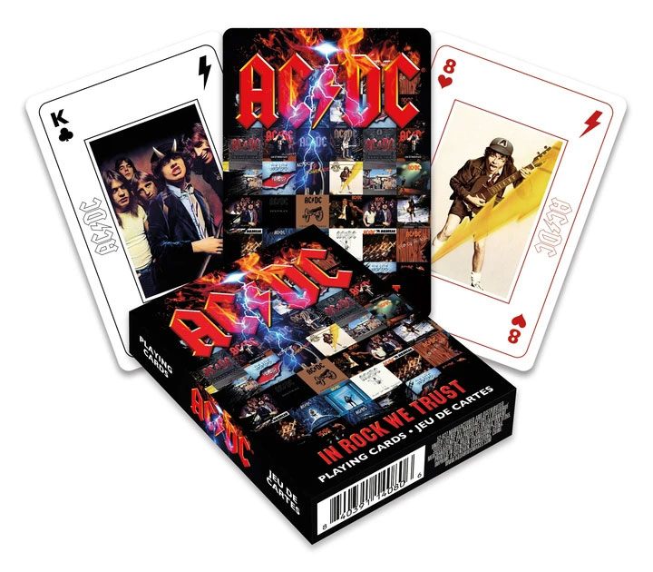 AC/DC Spielkarten In Rock We Trust