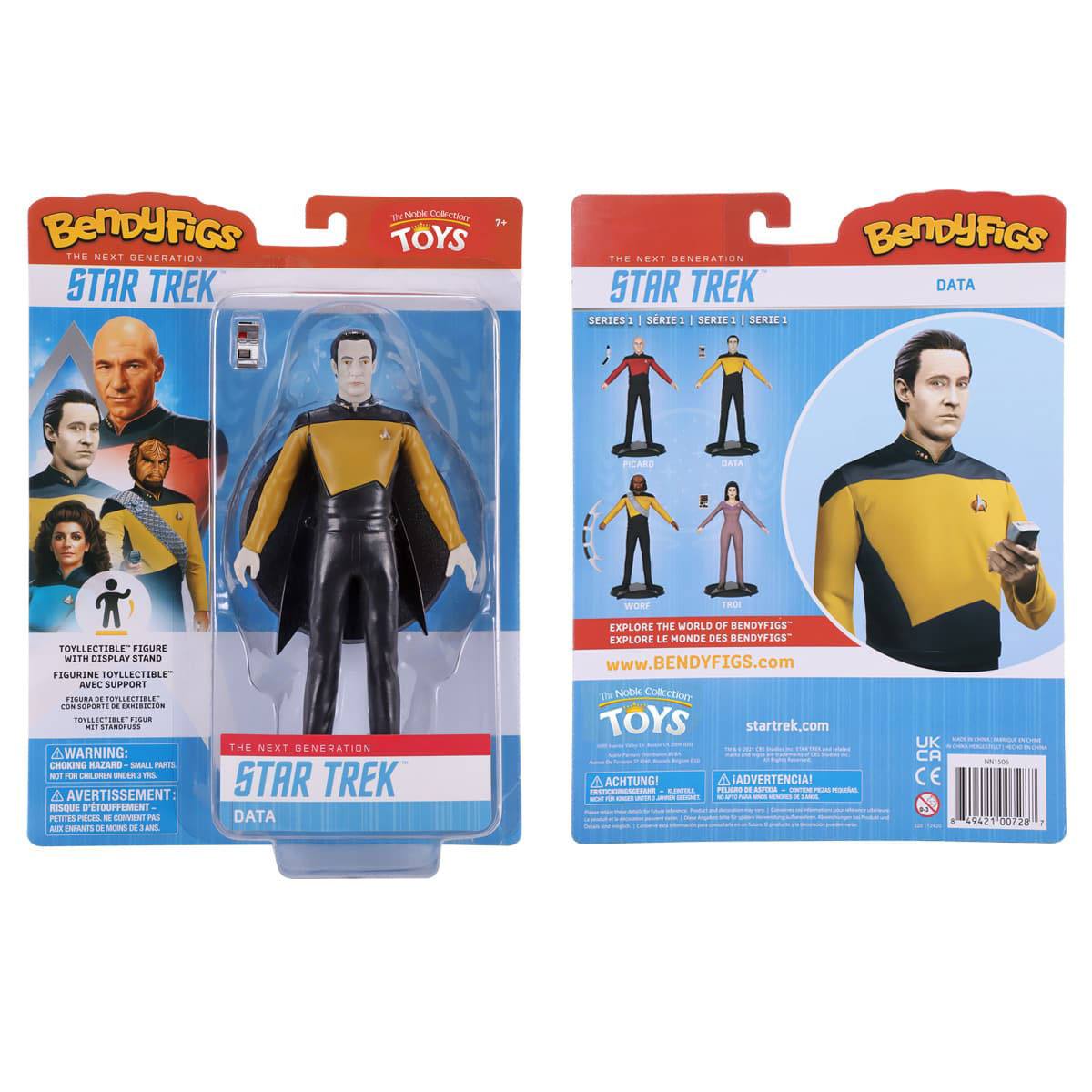Star Trek: The Next Generation Bendyfigs Biegefigur Lt. Cmdr. Data 19 cm