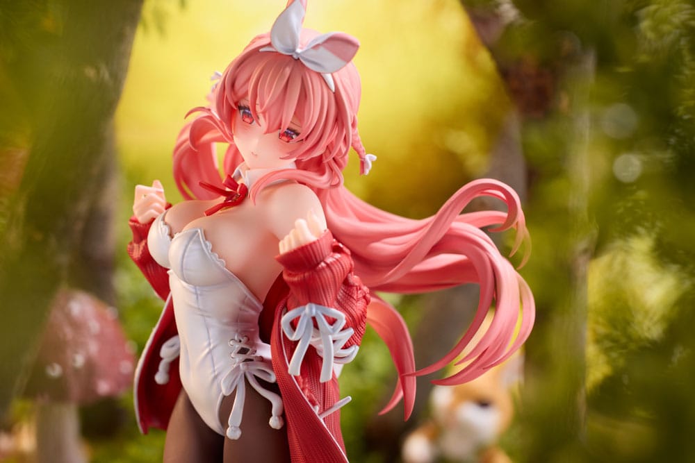 Original Character PVC Statue 1/7 White Rabbit Illustrated by Rosuuri Deluxe Version 24 cm