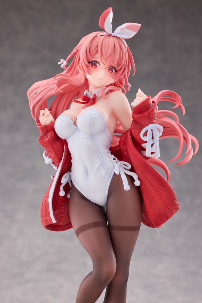 Original Character PVC Statue 1/7 White Rabbit Illustrated by Rosuuri Deluxe Version 24 cm