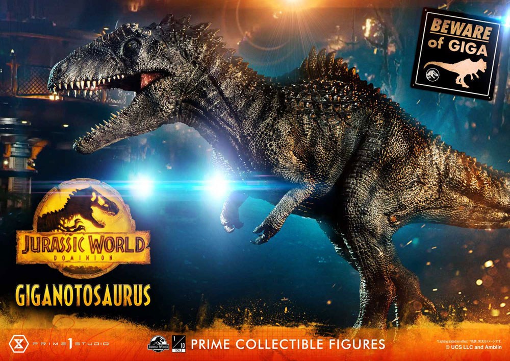 Jurassic World: Ein neues Zeitalter Prime Collectibles Statue 1/38 Giganotosaurus Toy Version 22 cm
