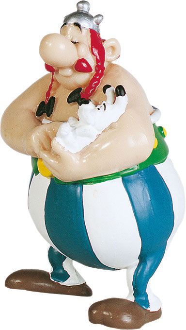 Asterix Figur Obelix mit Idefix 8 cm