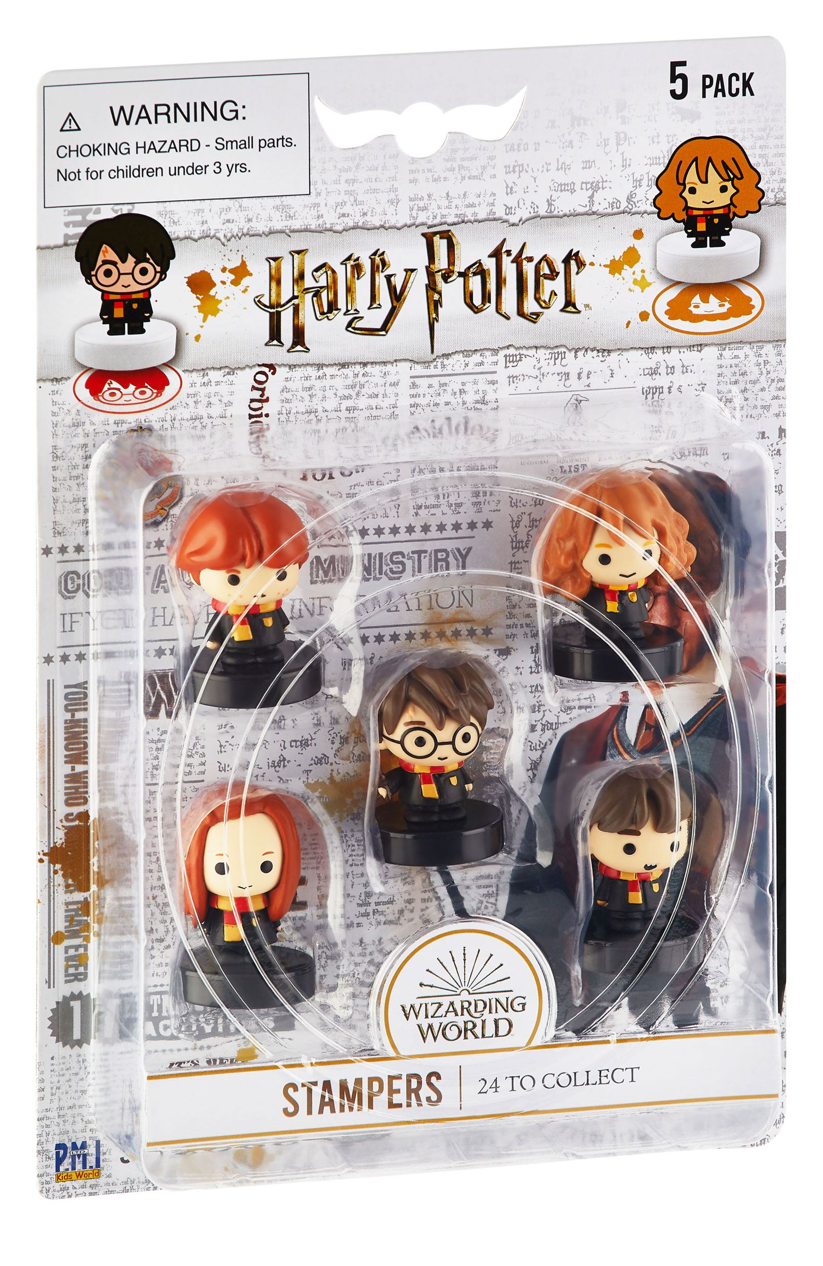 Harry Potter Stempel 5er-Pack Wizarding World 4 cm