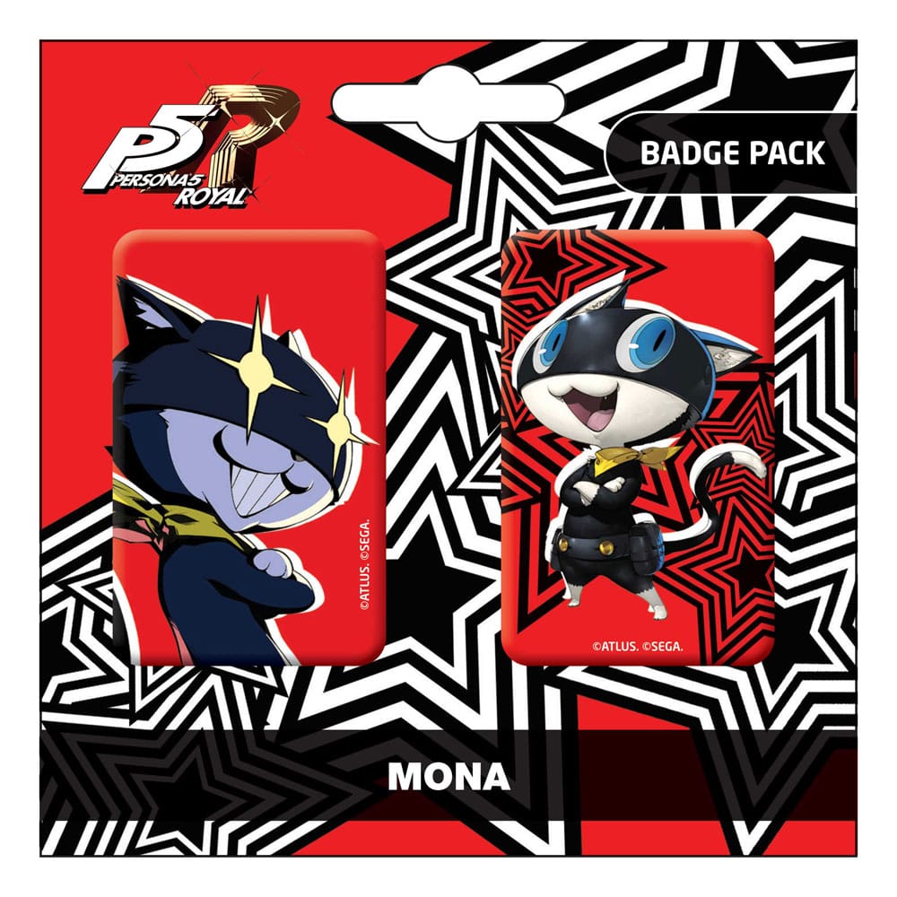 Persona 5 Royal Ansteck-Buttons Doppelpack Mona / Morgana