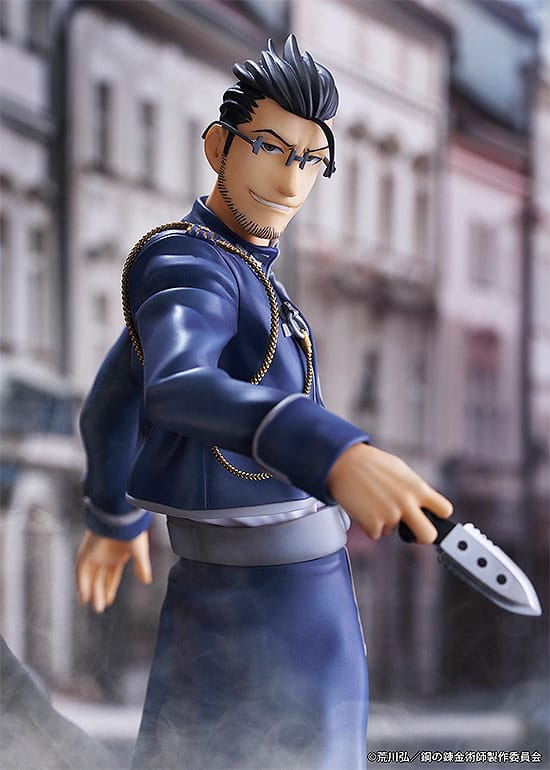Fullmetal Alchemist Brotherhood PVC Statue Roy Mustang Maes Hughes Kizuna 27 cm