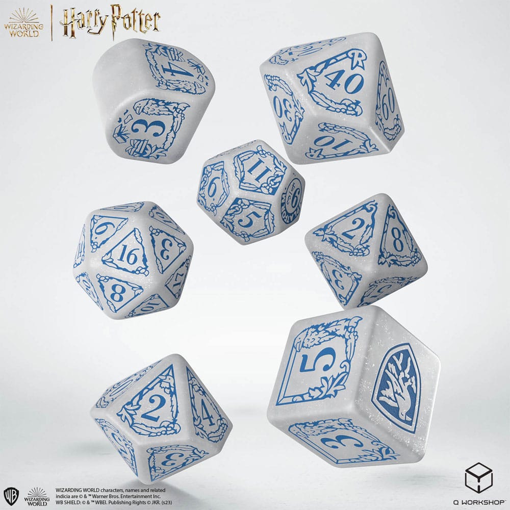 Harry Potter Würfel Set Ravenclaw Modern Dice Set - White (7)