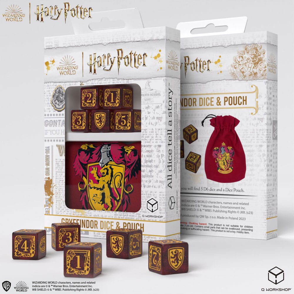 Harry Potter Würfel Set Gryffindor Dice & Pouch Set (5)