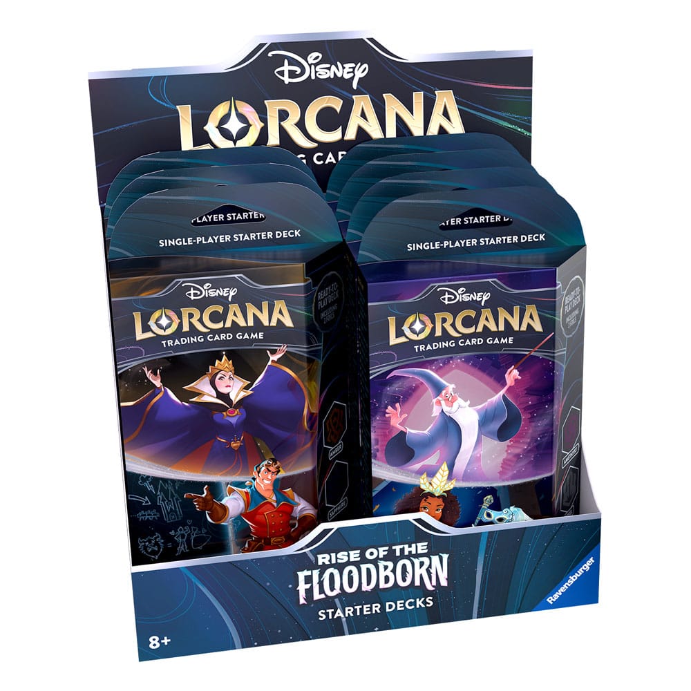 Disney Lorcana TCG Rise of the Floodborn Starter Decks Display (8) *Englische Edition*