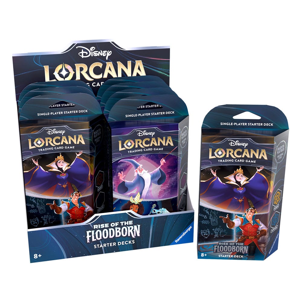 Disney Lorcana TCG Rise of the Floodborn Starter Decks Display (8) *Englische Edition*