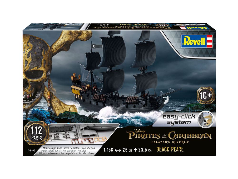 Pirates of the Caribbean Salazars Rache Easy-Click Modellbausatz 1/150 Black Pearl 26 cm