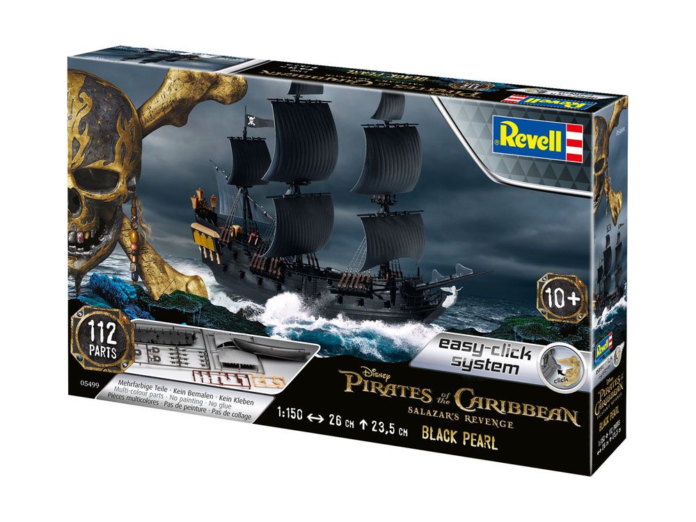 Pirates of the Caribbean Salazars Rache Easy-Click Modellbausatz 1/150 Black Pearl 26 cm