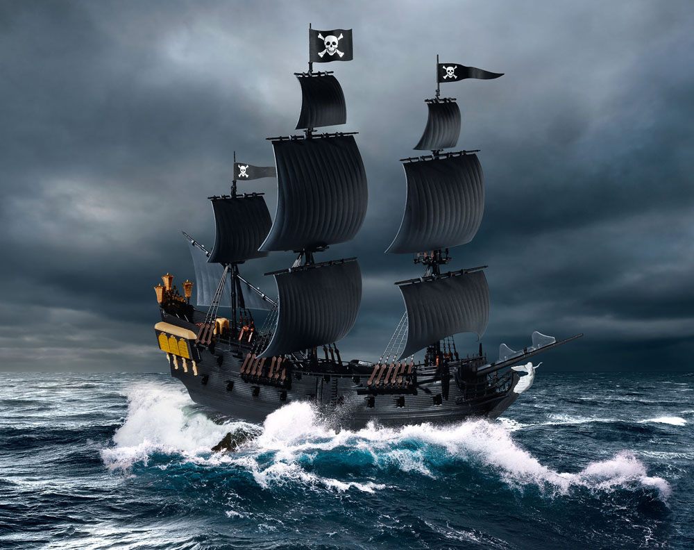 Pirates of the Caribbean Salazars Rache Easy-Click Modellbausatz 1/150 Black Pearl 26 cm