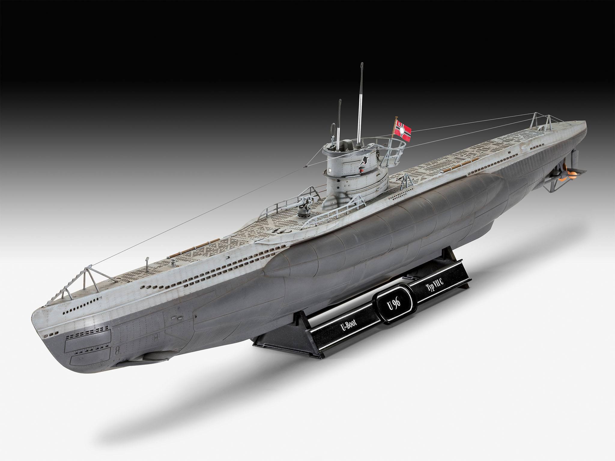 Das Boot Modellbausatz Geschenk-Set 1/144 U-Boot U96 Typ VII C 40th Anniversary 46 cm