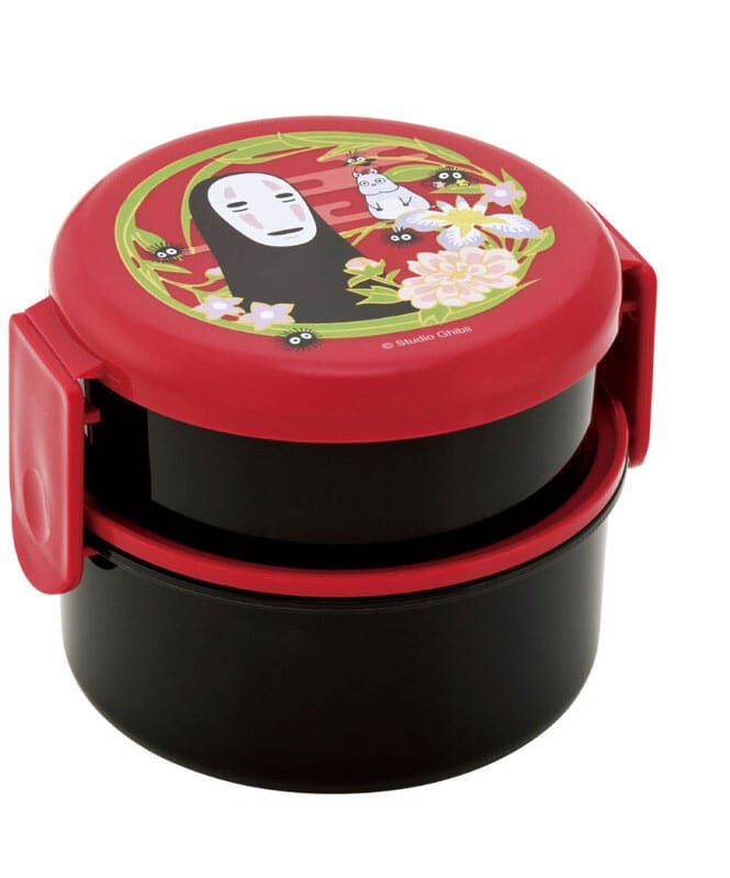 Chihiros Reise ins Zauberland Zweilagige runde Lunchbox No Face Dark Red