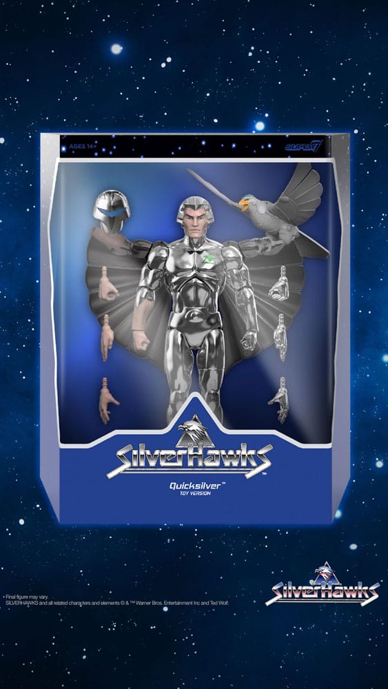 SilverHawks Ultimates Actionfigur Quicksilver (Toy Version) 18 cm