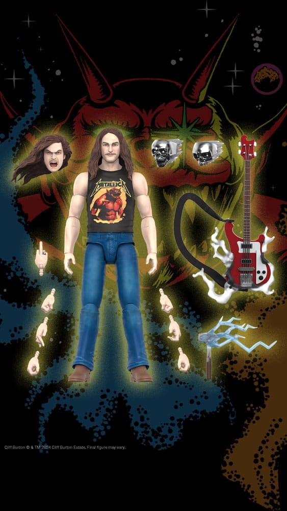 Metallica Ultimates Actionfigur Wave 2 Cliff Burton 18 cm