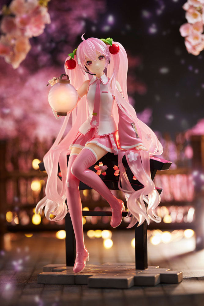 Sakura Miku AMP+ PVC Statue Sakura Lantern Ver. 20 cm