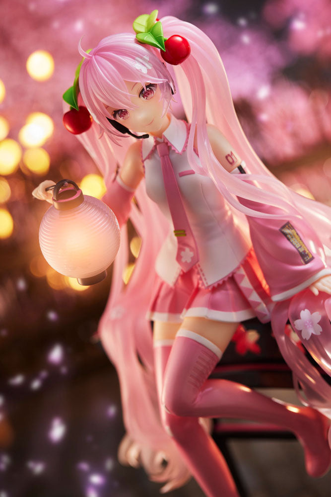 Sakura Miku AMP+ PVC Statue Sakura Lantern Ver. 20 cm