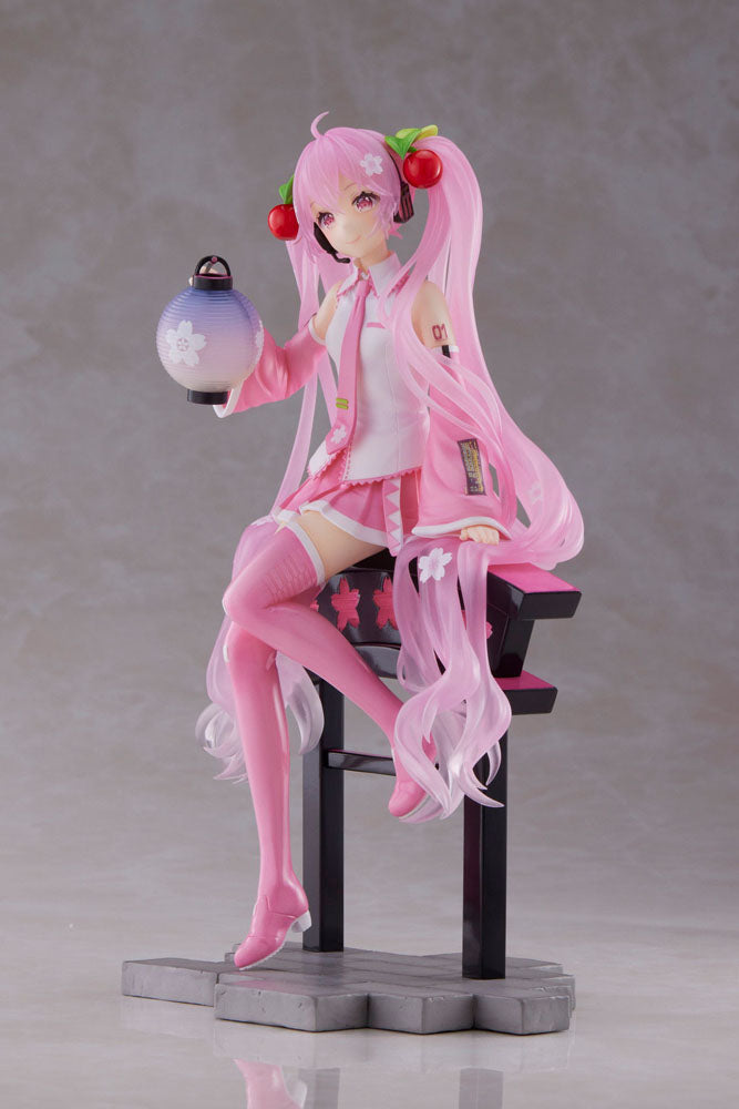 Sakura Miku AMP+ PVC Statue Sakura Lantern Ver. 20 cm