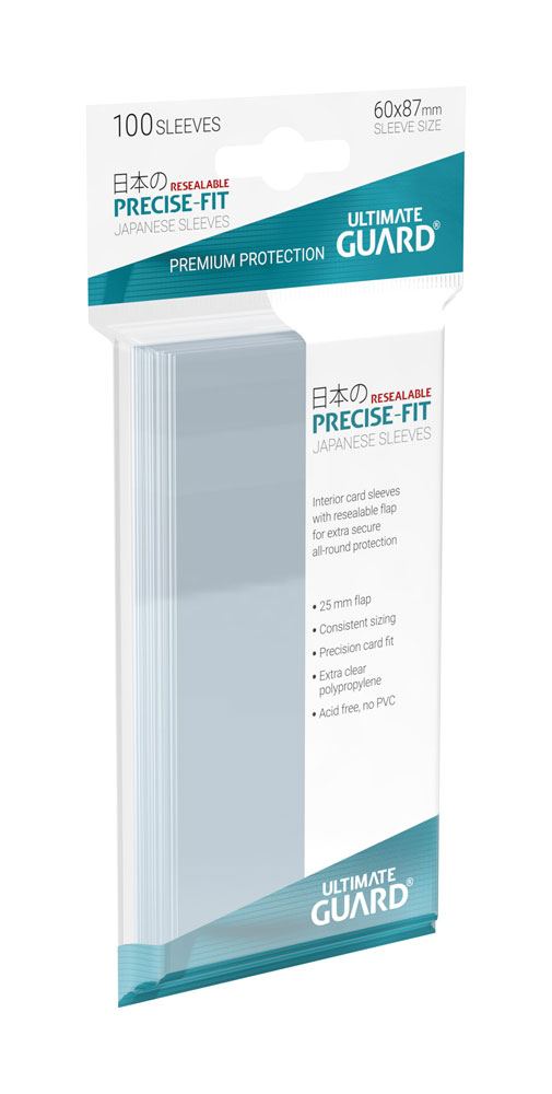 Ultimate Guard Precise-Fit Sleeves wiederverschließbar Japanische Größe Transparent (100)