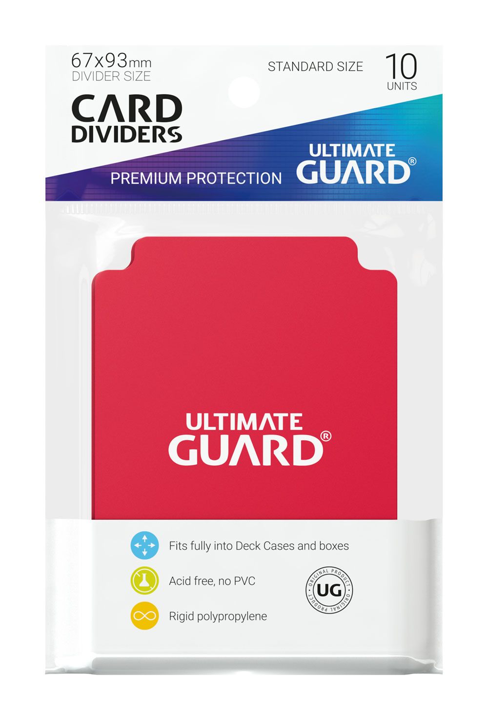 Ultimate Guard Kartentrenner – 10 Stück, Standardgröße 67x93 Mm, Aus Stabilem Polypropylen