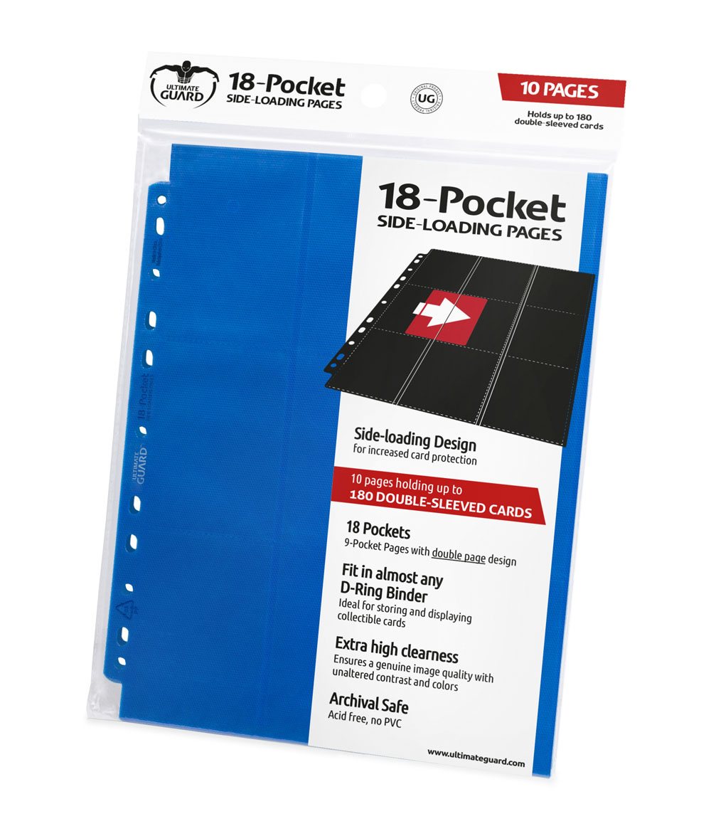 Ultimate Guard 18-Pocket Pages Side-Loading Blau (10)