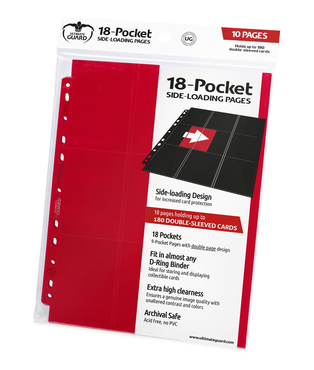 Ultimate Guard 18-Pocket Pages Side-Loading Rot (10)