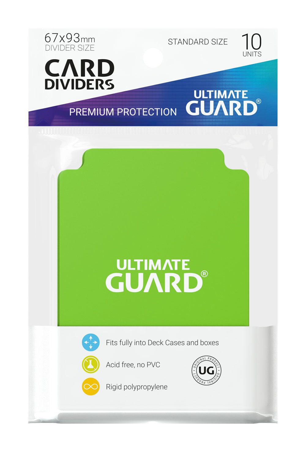 Ultimate Guard Kartentrenner Standardgröße Hellgrün (10)