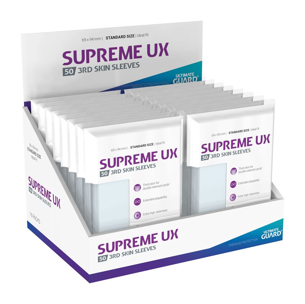 Ultimate Guard Supreme UX 3rd Skin Sleeves Standardgröße Transparent (50)