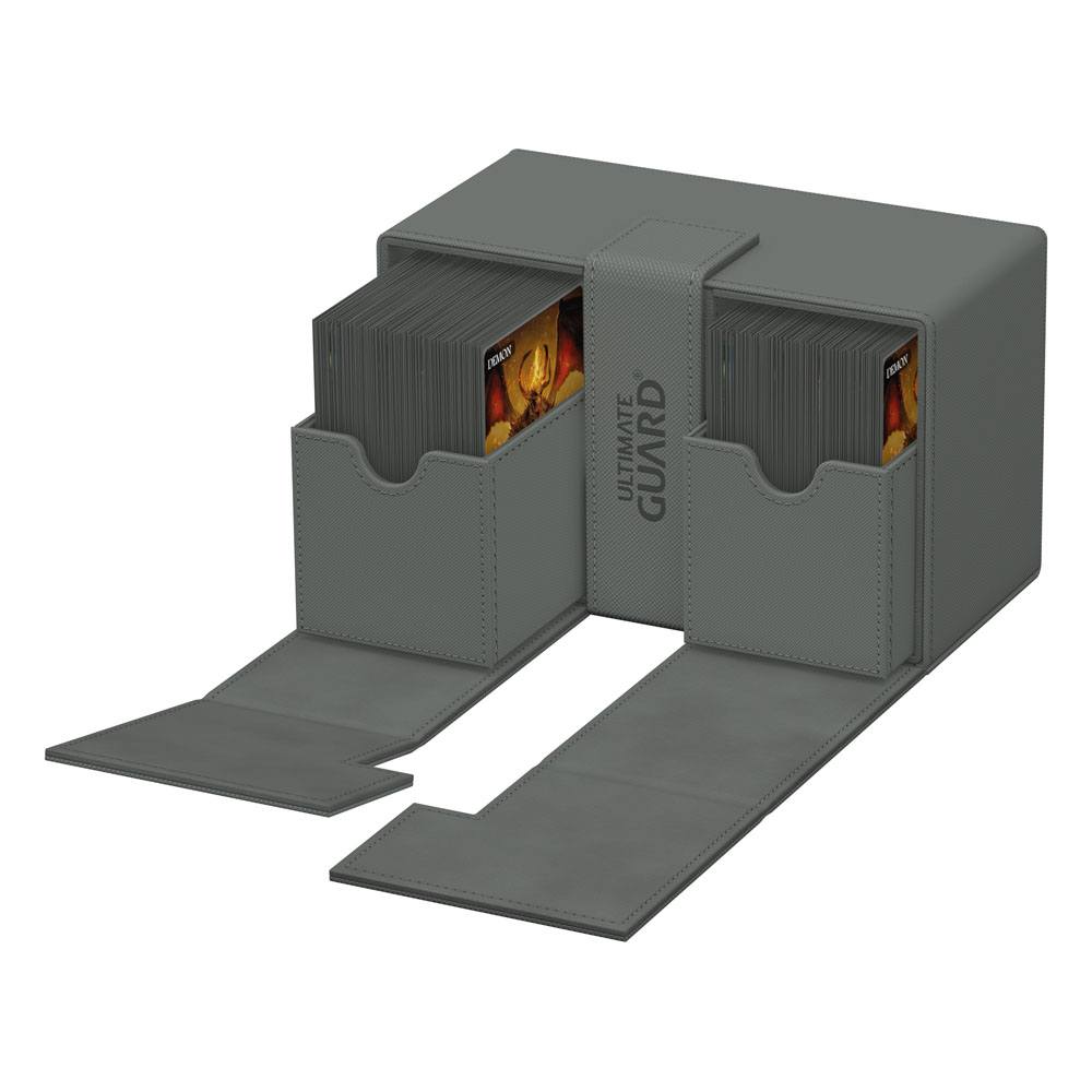 Ultimate Guard Twin Flip`n`Tray 160+ XenoSkin Monocolor Grau