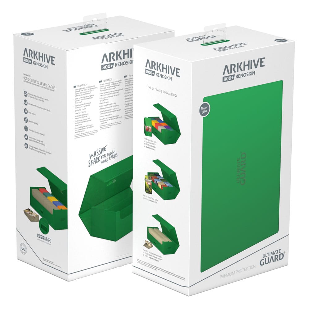 Ultimate Guard Arkhive 800+ XenoSkin Monocolor Grün